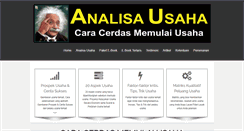 Desktop Screenshot of analisausaha.com