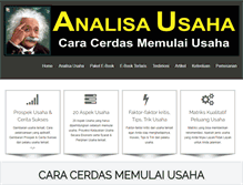 Tablet Screenshot of analisausaha.com